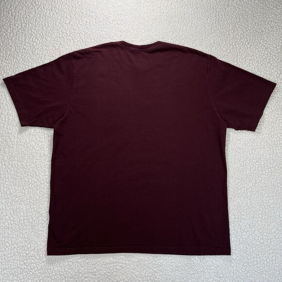 Carhartt K87 2XL Maroon Pocket Work T-Shirt PCI Ent 1998 Graphic Workwear - Picture 6 of 9